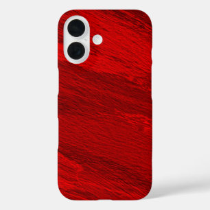 Abstracte diagonale tinten rood ontwerp iPhone 16 hoesje