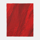 Abstracte diagonale tinten rood ontwerp fleece deken (Voorkant)