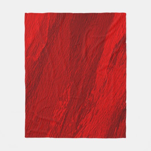 Abstracte diagonale tinten rood ontwerp fleece deken (Voorkant)