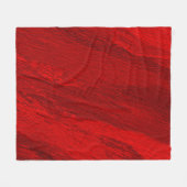 Abstracte diagonale tinten rood ontwerp fleece deken (Voorkant (Horizontaal))