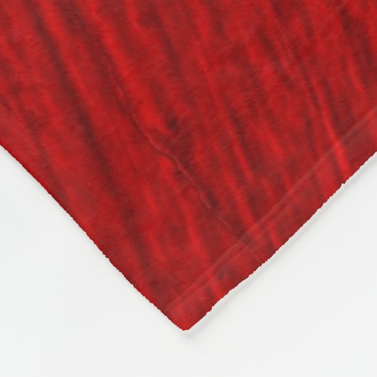Abstracte diagonale tinten rood ontwerp fleece deken (Hoek)