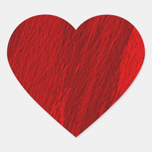 Abstracte diagonale tinten rood ontwerp hart sticker (Voorkant)