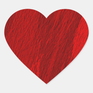 Abstracte diagonale tinten rood ontwerp hart sticker