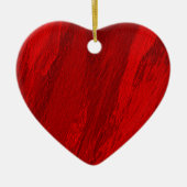 Abstracte diagonale tinten rood ontwerp keramisch ornament (Voorkant)