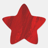 Abstracte diagonale tinten rood ster sticker (Voorkant)