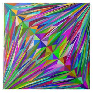 Abstracte diamant tegeltje