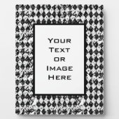 Abstracte diamanten (zwart/wit) fotoplaat (Voorkant)