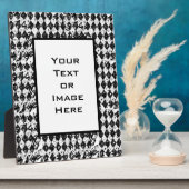 Abstracte diamanten (zwart/wit) fotoplaat (Zijkant)