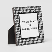 Abstracte diamanten (zwart/wit) fotoplaat (Voorkant)