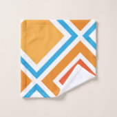 Abstracte diamantgeometrie bad handdoek (Wasdoekje)