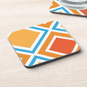 Abstracte diamantgeometrie bier onderzetter (Linkerzijde)