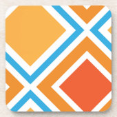 Abstracte diamantgeometrie bier onderzetter (Voorkant)