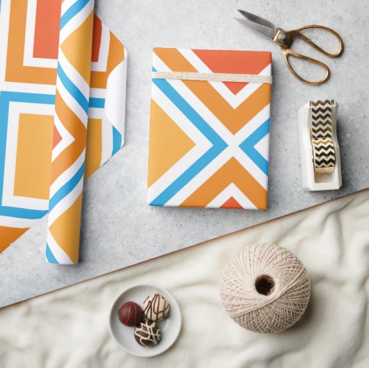 Abstracte diamantgeometrie cadeaupapier (Crafts)