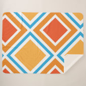 Abstracte diamantgeometrie sherpa deken (Voorkant (horizontaal))