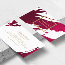 Abstracte Diepe Ruby Red-penseelstreken