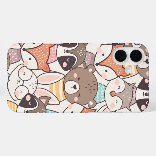Abstracte dieren ontwerp Case-Mate iPhone case (Achterkant (horizontaal))