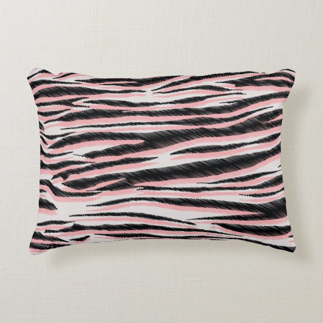 Abstracte dierenhuid naadloze print accent kussen (Voorkant)