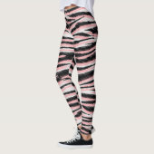 Abstracte dierenhuid naadloze print leggings (Links)