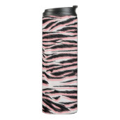 Abstracte dierenhuid naadloze print thermosbeker (Gedraaid links)