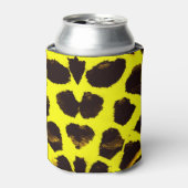 Abstracte Dierenprint Leopard Waterverf Blikjeskoeler (Blikje Voorkant)