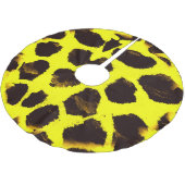 Abstracte Dierenprint Leopard Waterverf Kerstboom Rok (Gekanteld)