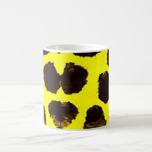 Abstracte Dierenprint Leopard Waterverf Koffiemok (Center)