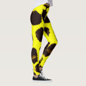 Abstracte Dierenprint Leopard Waterverf Leggings (Rechts)