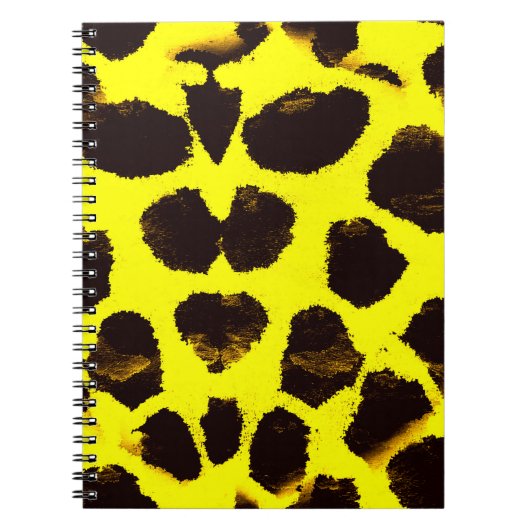 Abstracte Dierenprint Leopard Waterverf Notitieboek (Voorkant)