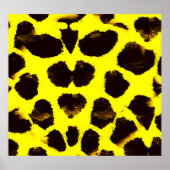 Abstracte Dierenprint Leopard Waterverf Poster (Voorkant)