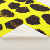 Abstracte Dierenprint Leopard Waterverf Sherpa Deken (3/4)
