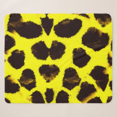 Abstracte Dierenprint Leopard Waterverf Sherpa Deken (Voorkant (horizontaal))