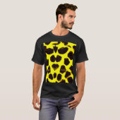 Abstracte Dierenprint Leopard Waterverf T-shirt (Voorkant volledig)