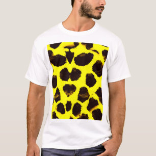 Abstracte Dierenprint Leopard Waterverf T-shirt