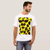 Abstracte Dierenprint Leopard Waterverf T-shirt (Voorkant volledig)