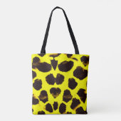 Abstracte Dierenprint Leopard Waterverf Tote Bag (Achterkant)