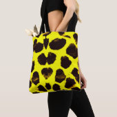 Abstracte Dierenprint Leopard Waterverf Tote Bag (Dichtbij)