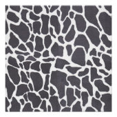 Abstracte Dierkunst Zwart Wit Koeienprint Perfect Poster (Voorkant)