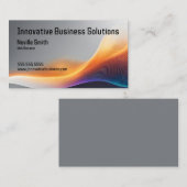 Abstracte Digital Wave Web Designer High Tech IT Visitekaartje (Voorkant / Achterkant)