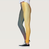 Abstracte Digitale Bikleur Gradient Art Leggings (Links)