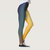 Abstracte Digitale Bikleur Gradient Art Leggings (Rechts)