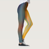 Abstracte Digitale Bikleur Gradient Art Leggings (Rechts)