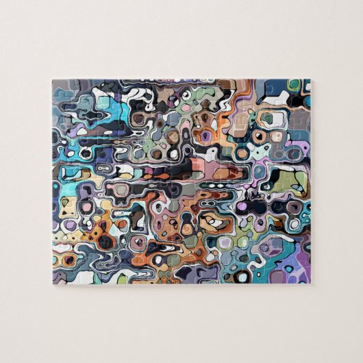 Abstracte digitale desktop 2 legpuzzel (Horizontaal)