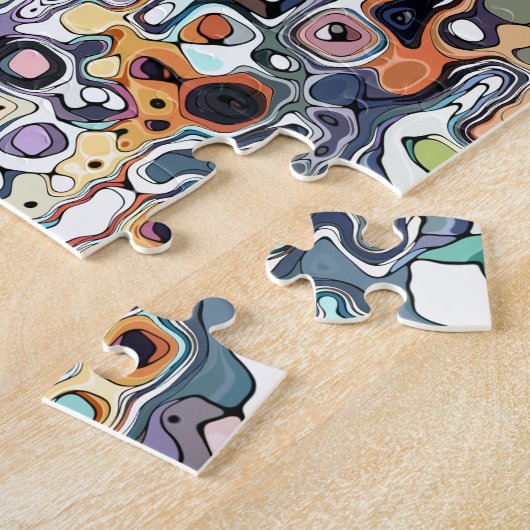 Abstracte digitale desktop 2 legpuzzel (Zijkant)