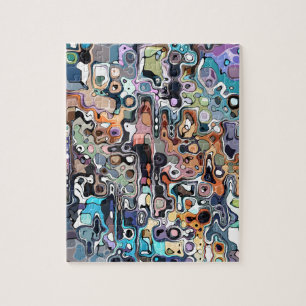 Abstracte digitale desktop 2 legpuzzel