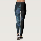 Abstracte digitale elektronica grafische kunst leggings (Achterkant)