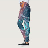 Abstracte digitale elektronische moderne kunst leggings (Links)