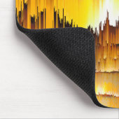 Abstracte Digitale Glitch Zonsondergang Muismat (Hoek)