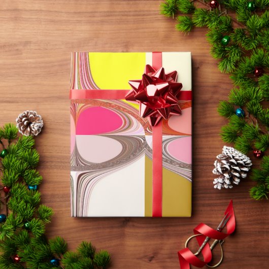 abstracte digitale kunst cadeaupapier (Feestdagen Geschenken)