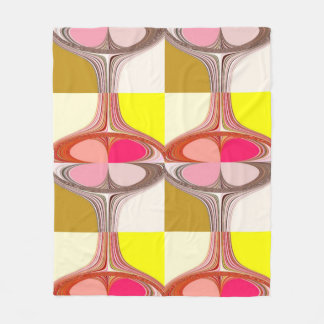 abstracte digitale kunst fleece deken