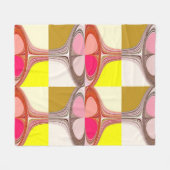 abstracte digitale kunst fleece deken (Voorkant (Horizontaal))